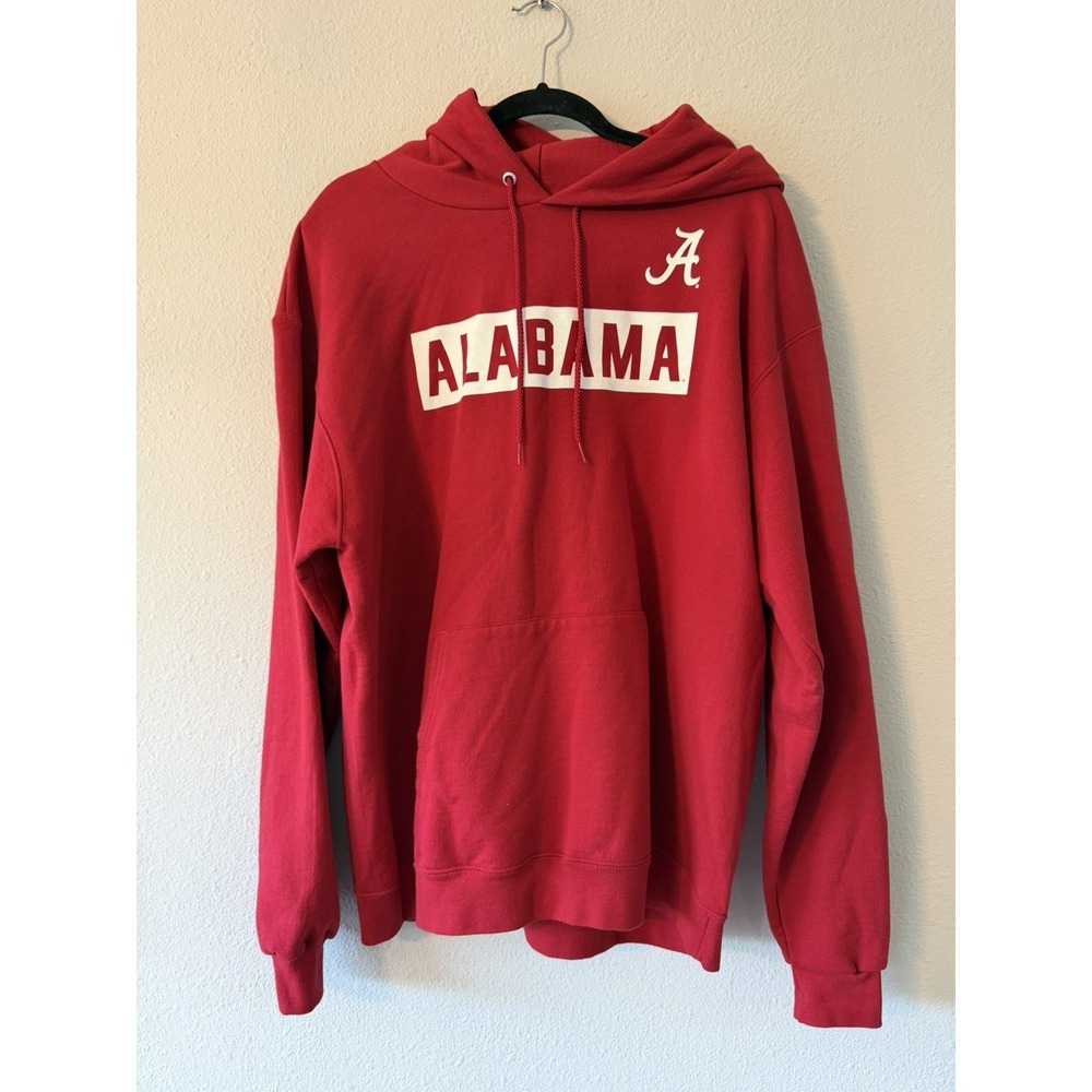 Champion Alabama Crimson Tide Pullover Red Hoodie Sweatshirt Adult XL